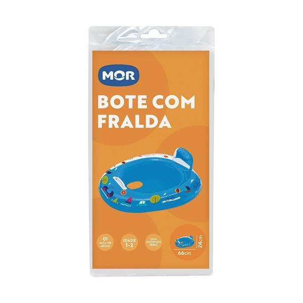 Imagem de Boia Infantil com Fralda Bote Inflavel Azul  Mor 