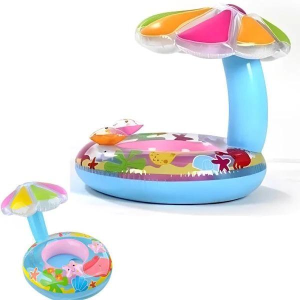 Imagem de Boia Infantil Teto Inflável Criança Brinquedo Praia Piscina 70CM