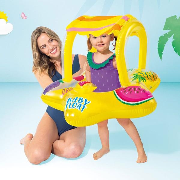 Imagem de Boia Inflável Baby Bote Kiddie com Cobertura Frutas - Intex