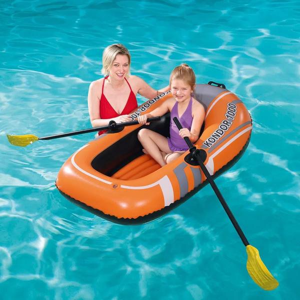 Imagem de Boia Inflável Bote Infantil Piscina Lago Praia P/ 1 Pessoa