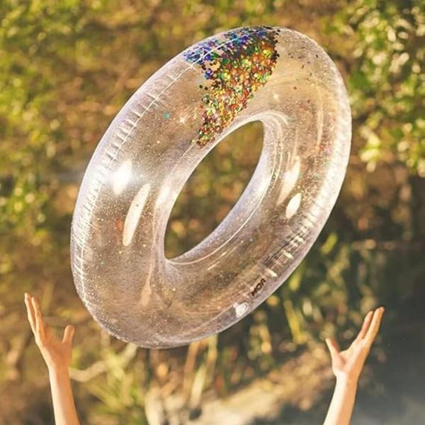 Imagem de Boia Inflável Com Glitter Para Piscina Praia Mor