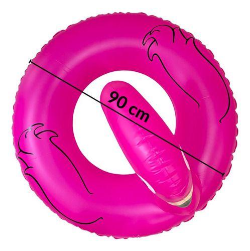 Imagem de Boia Inflável De Flamingo Rosa Importway 90cm Para Piscina