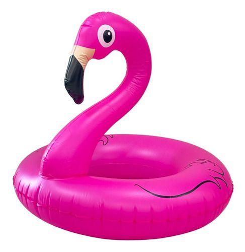 Imagem de Boia Inflável De Flamingo Rosa Importway 90cm Para Piscina