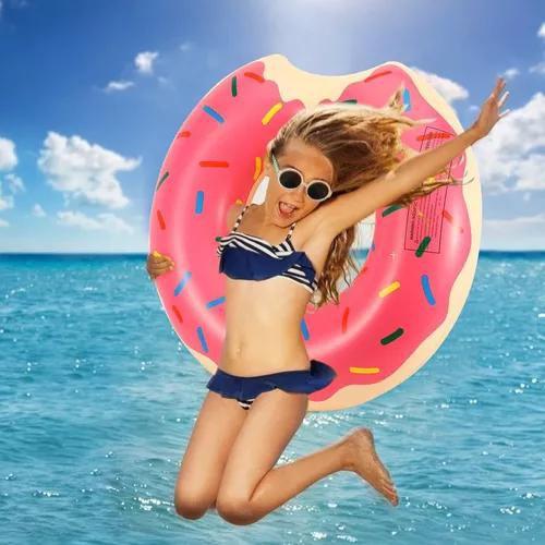 Imagem de Boia Inflável Donut Piscina Gigante Praia 80cm Rosquinha