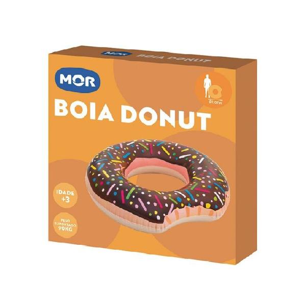 Imagem de Boia Inflável Donut Rosquinha Infantil Crianças Adultos Piscina Praia Rio Verão Boiar Flutuar Diversão Brincadeira Aquática 