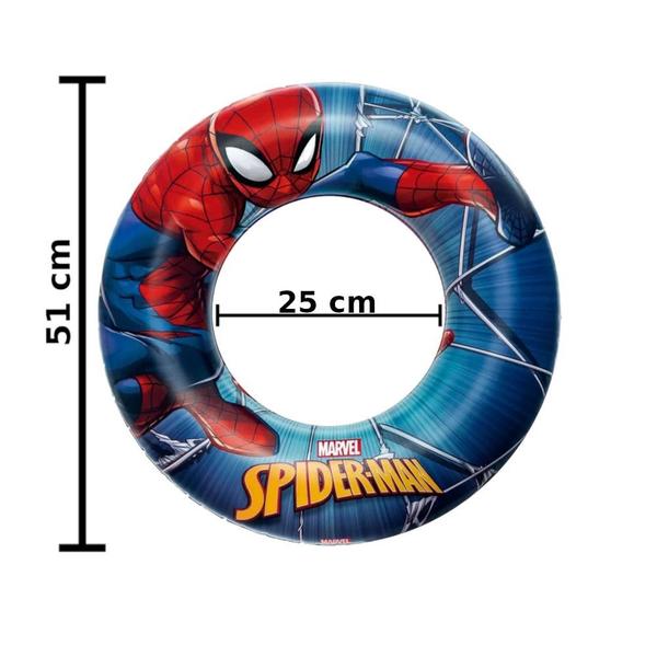 Imagem de Boia Inflavel Homem-aranha Praia e Piscina Homem Aranha Marvel  Mor 