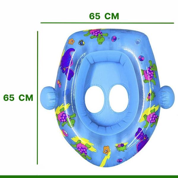 Imagem de Boia Inflável Infantil Baby Com Cobertura Removível Para Criança Piscina Verão - Snel