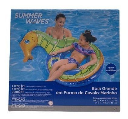 Imagem de Boia Inflável Infantil Cavalo Marinho Summer Waves 80x30cm