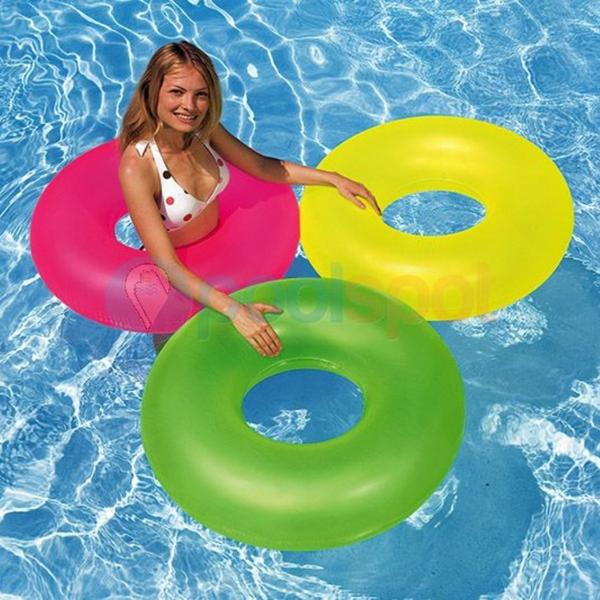 Imagem de Boia Inflável Infantil Criança Adulto Circular Decoração Pool Party Praia Piscina 60cm