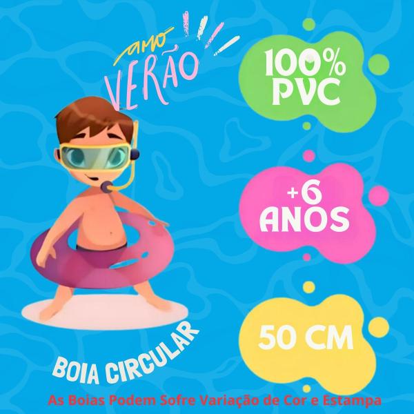 Imagem de Boia Inflável para Crianças Circular Verão com Segurança e Diversão na Água