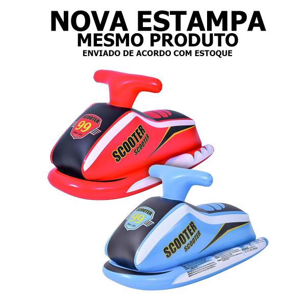 Imagem de Boia Jet Ski Infantil Inflável Bote Modelo Scooter Praia Mar Piscina