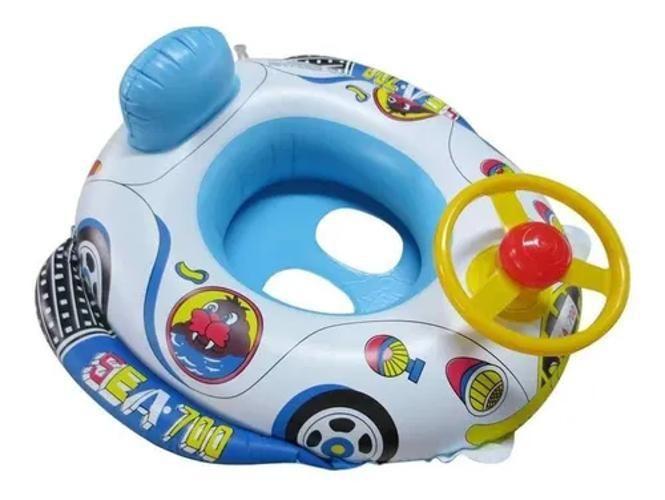 Imagem de Boia Para Bebê Piscina Divertida De Carrinho Com Volante