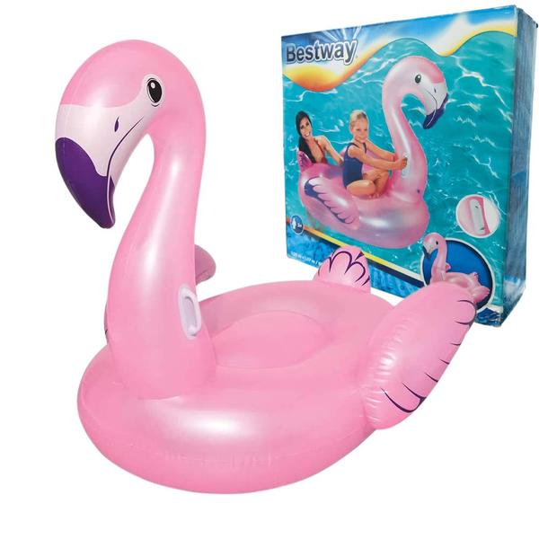 Imagem de Boia Piscina Infantil Flamingo Praia 1,27m X 1,27m Bestway