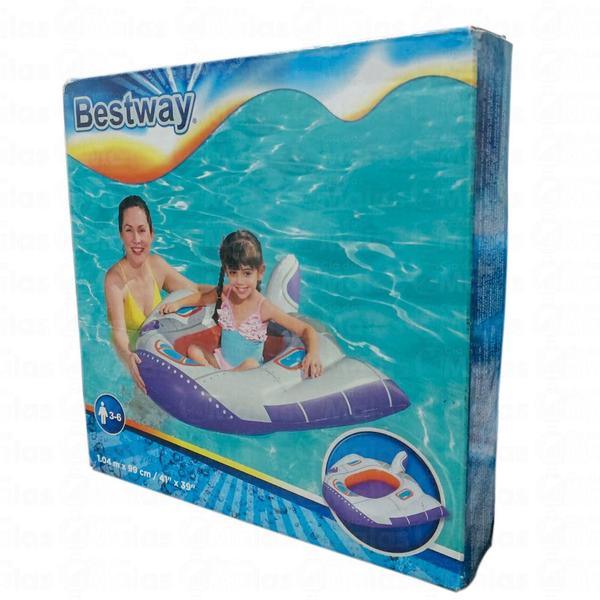 Imagem de Boia Piscina Infantil Nave Espacial Foguete Bestway