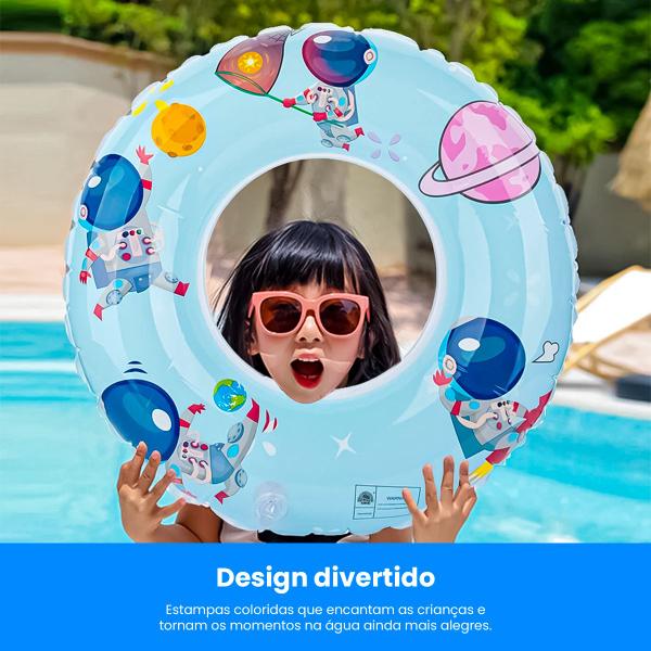 Imagem de Boia Piscina Redonda 48cm Infantil Piscina Inflável Pequena