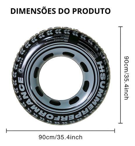 Imagem de Boia Pneu Inflável Grande Piscina Salva Vidas Verão 