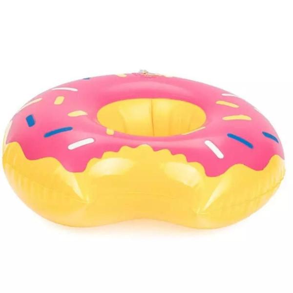 Imagem de Boia Porta Copo Rosquinha Donuts Rosa Granulado Bo14785