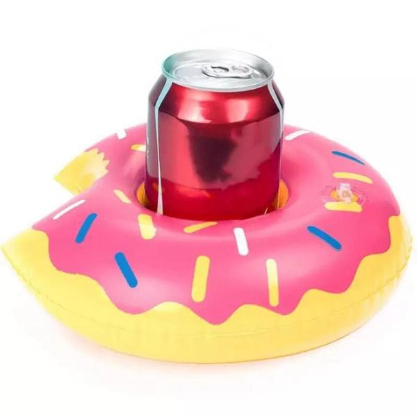 Imagem de Boia Porta Copo Rosquinha Donuts Rosa Granulado Bo14785