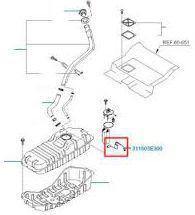 Imagem de Boia Sensor de Nível Combustível Sorento 2.5 16V Diesel Vgt Crdi de 2005 À 2009