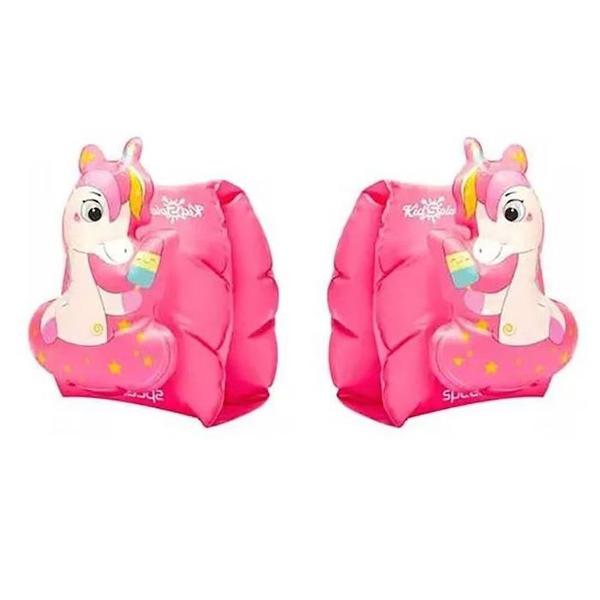 Imagem de Boia Speedo Kindsplash Unicornio infantil - unissex - branco+rosa