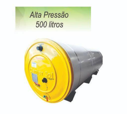 Imagem de Boiler/Reservatório para Aquecedor Solar 500 Litros Aço Inox 304  Alta Pressão