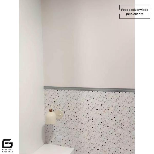 Imagem de Boiserie Moldura Rodameio Eva Autocolante Flexível Terra 3,5cmx8mm 20 Metros