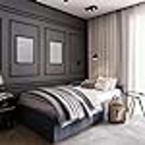 Boiserie Rodameio Eva Autocolante 2,3Cm Flex 10 Metros Preto - Meu Rodapé Imagem de Boiserie Rodameio Eva Autocolante 2,3Cm Flex 10 Metros Preto