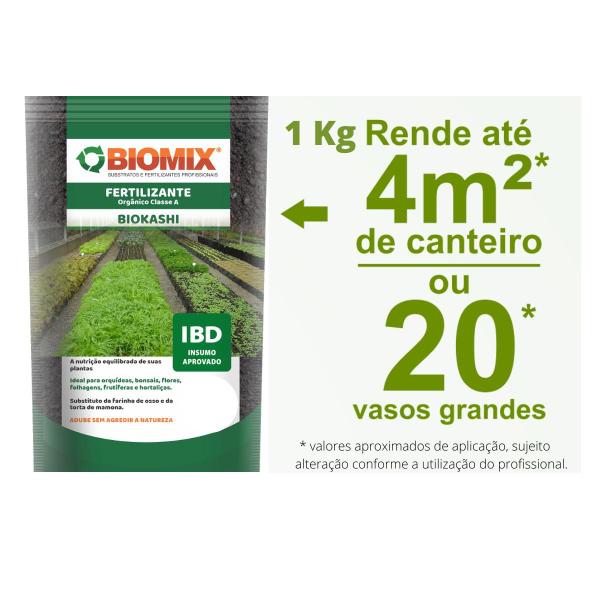 Imagem de Bokashi Biokashi Adubo Fertilizante orgânico natural plantas hortas flores - 1 kg