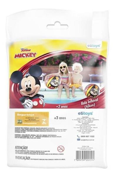 Imagem de Bola 3D Inflável Infantil Piscina Praia Mickey Disney 40Cm