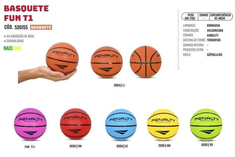 Imagem de Bola Basquete Infantil Penalty Fun T1 - Vermelho