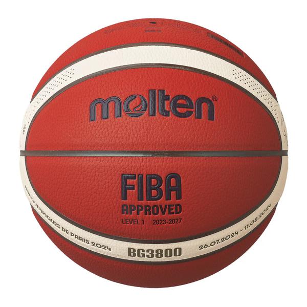 Imagem de Bola Basquete Molten BG3800 Aprovada FIBA Jogos Olímpicos Paris 2024