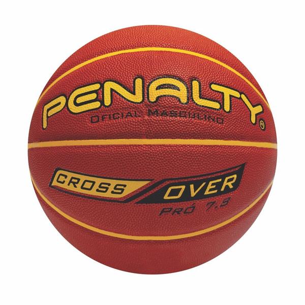 Imagem de Bola Basquete Penalty Pró 7.8 Crossover NBB Aprovado Fiba Mais Inflador