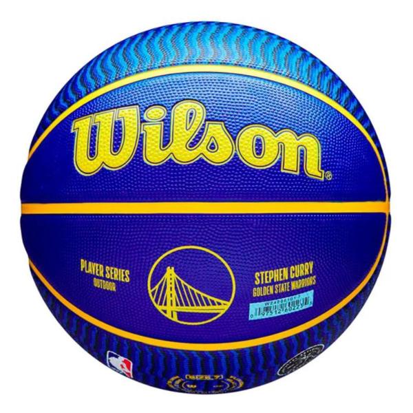 Imagem de Bola Basquete Wilson NBA Player Icon Stephen Curry Azul Quadra Externa Alta Durabilidade Outdoor