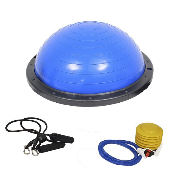 Imagem de Bola Bosu Elastico Exercicio Alongamento Ginastica Academia Yoga Pilates Reabilitaçao Fisioterapia Step Exercicio Fitball Musculaçao