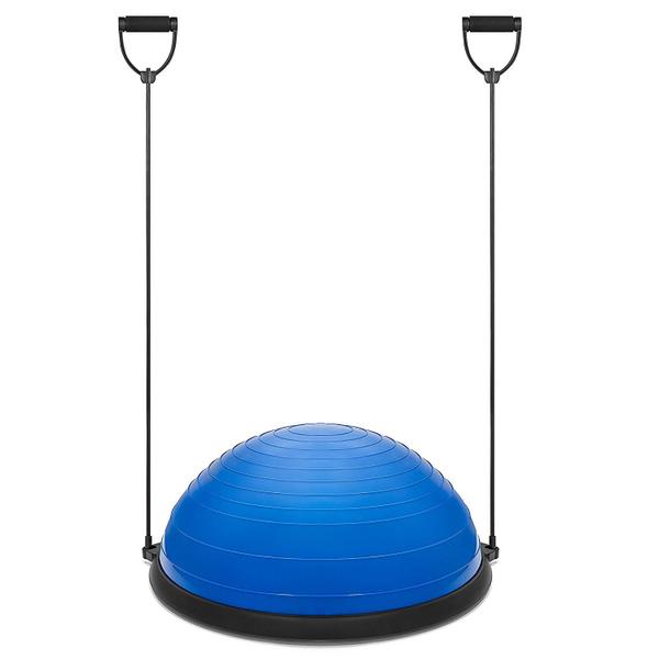 Imagem de Bola Bosu Elastico Exercicio Alongamento Ginastica Academia Yoga Pilates Reabilitaçao Fisioterapia Step Exercicio Fitball Musculaçao