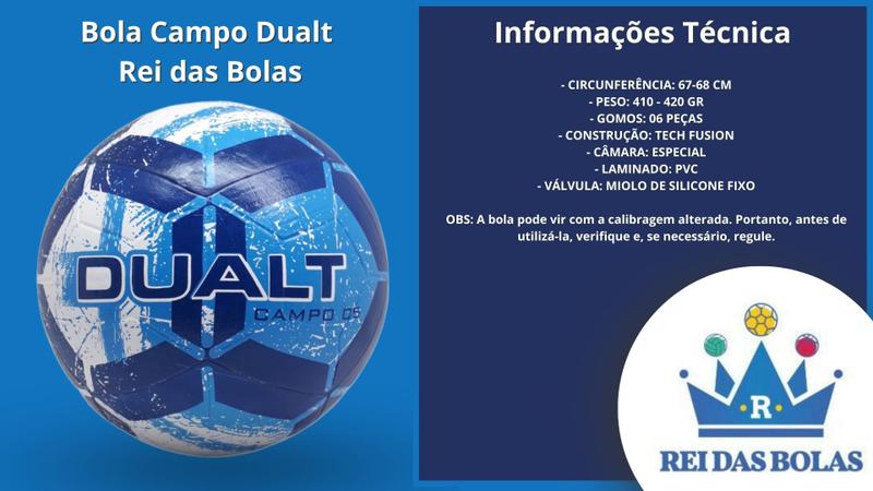 Imagem de Bola Campo Dualt Rei das Bolas + Bomba de Ar