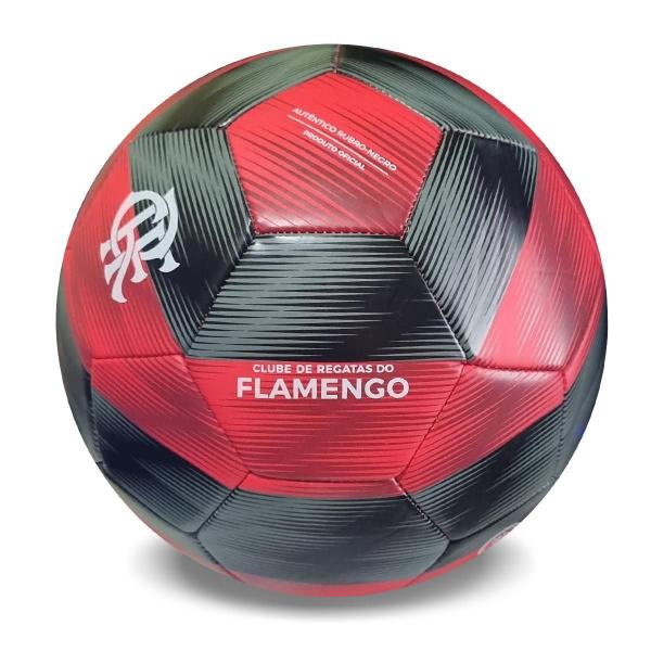 Imagem de Bola Campo Oficial Flamengo CRF-CPO-10 410-420g Vermelho