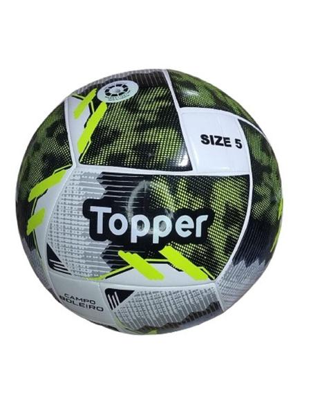 Imagem de Bola Campo Topper Boleiro Importado - Preto/verde