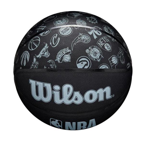 Imagem de Bola de Basketball NBA All Team Black Tamanho 7 Inflation Retention Lining Wilson