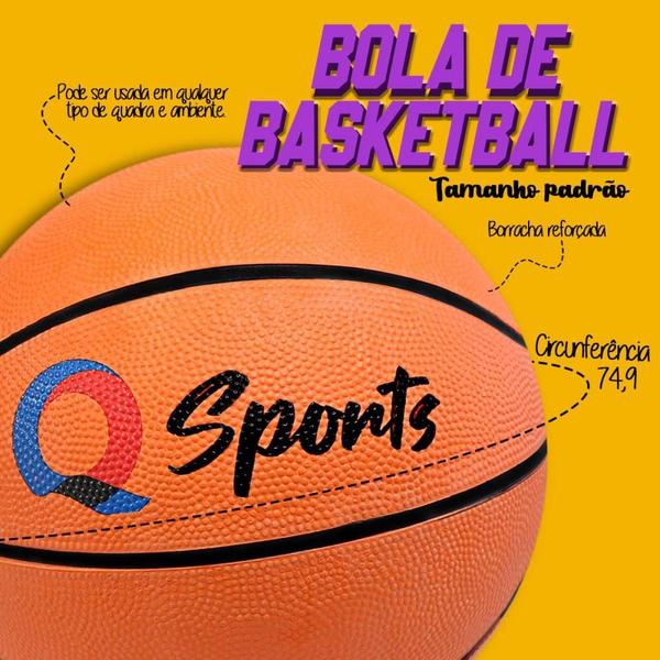 Bola De Basquete Basketball Tamanho Padrão Ótima Qualidade - Fullcommerce Imagem de Bola De Basquete Basketball Tamanho Padrão Ótima Qualidade