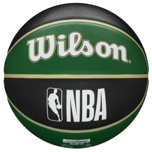 Imagem de Bola de Basquete Esportiva NBA Logotipo Times Tamanho 7 Tribute Design Vibrante Wilson