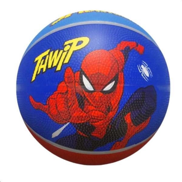 Imagem de Bola de Basquete Homem Aranha - Azul com Vermelho BR8