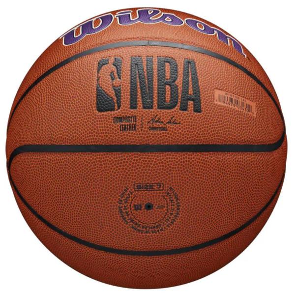 Imagem de Bola de Basquete Logotipo Times Team Alliance MVP Tamanho 7 NBA Aderente Pure Feel Cover Wilson