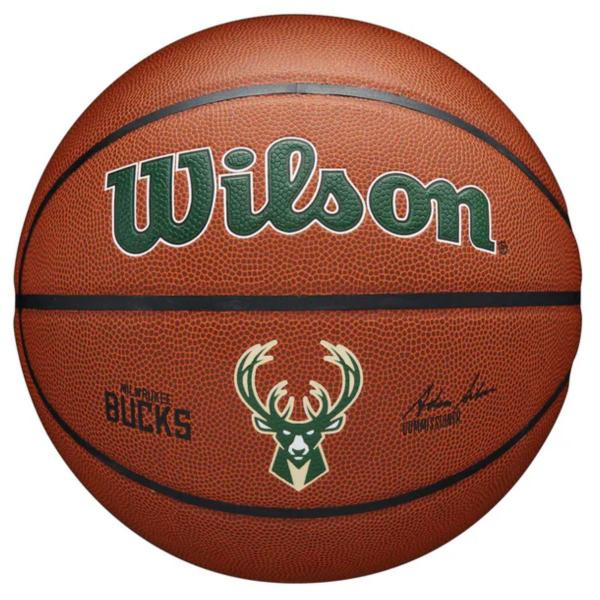 Imagem de Bola de Basquete NBA Team Alliance MVP Tamanho 7 Resistente Pure Feel Cover Logotipo Times Wilson