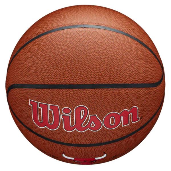 Imagem de Bola de Basquete NBA Team Alliance MVP Tamanho 7 Resistente Pure Feel Cover Logotipo Times Wilson