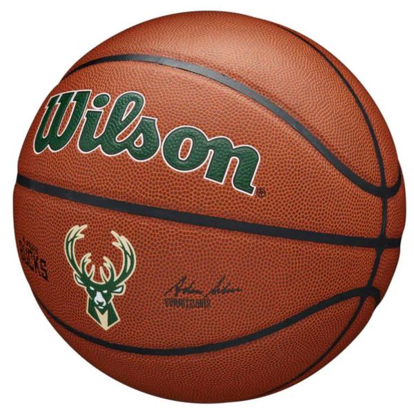 Imagem de Bola de Basquete NBA Team Alliance MVP Tamanho 7 Resistente Pure Feel Cover Logotipo Times Wilson