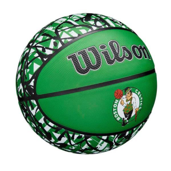 Imagem de Bola de Basquete Oficial Times NBA Team Graffiti 7 Outdoor Wilson