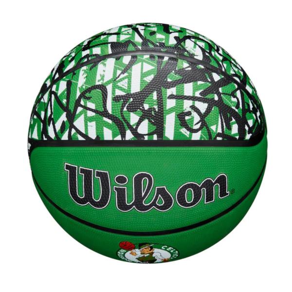 Imagem de Bola de Basquete Oficial Times NBA Team Graffiti 7 Outdoor Wilson