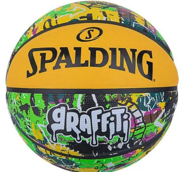 Imagem de Bola De Basquete Spalding Graffiti Amarelo/Verde