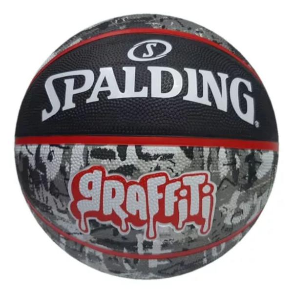 Imagem de Bola De Basquete Spalding Graffiti Preto E Branco 